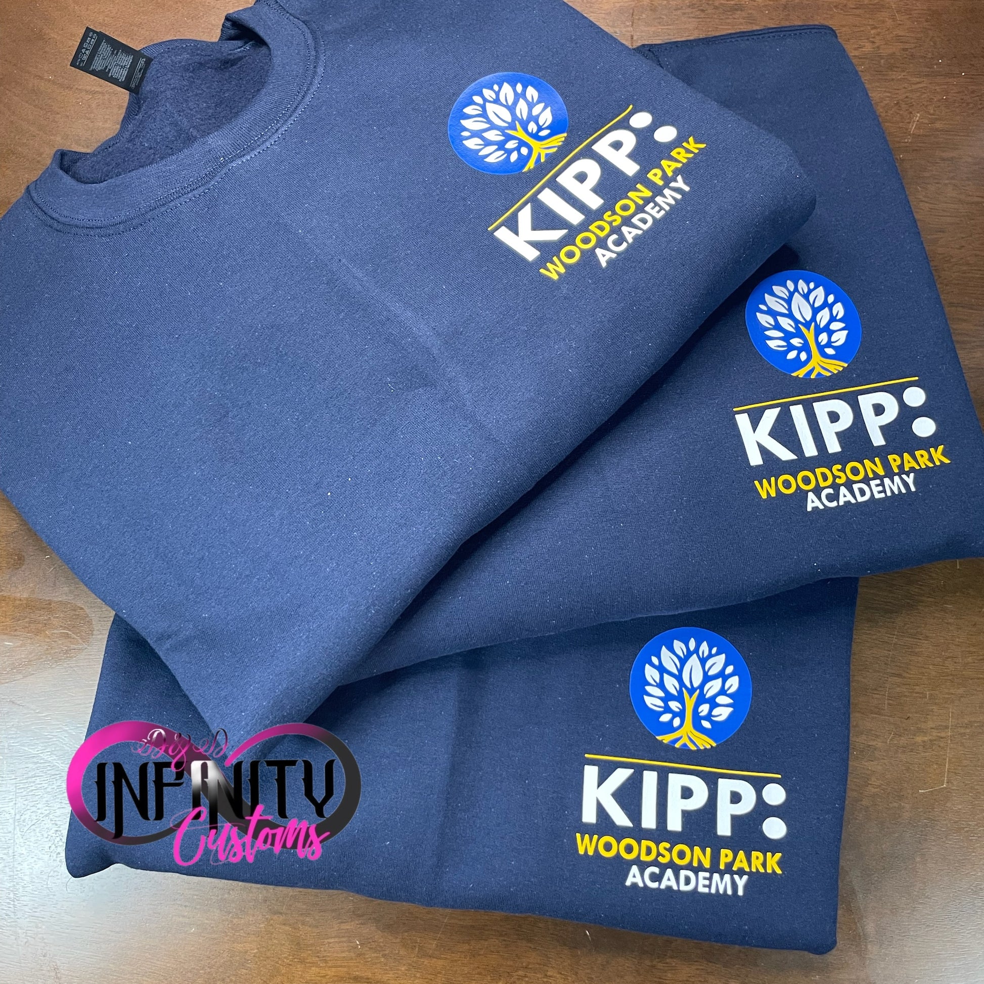 School Logos (Vinyl) on Sweatshirt