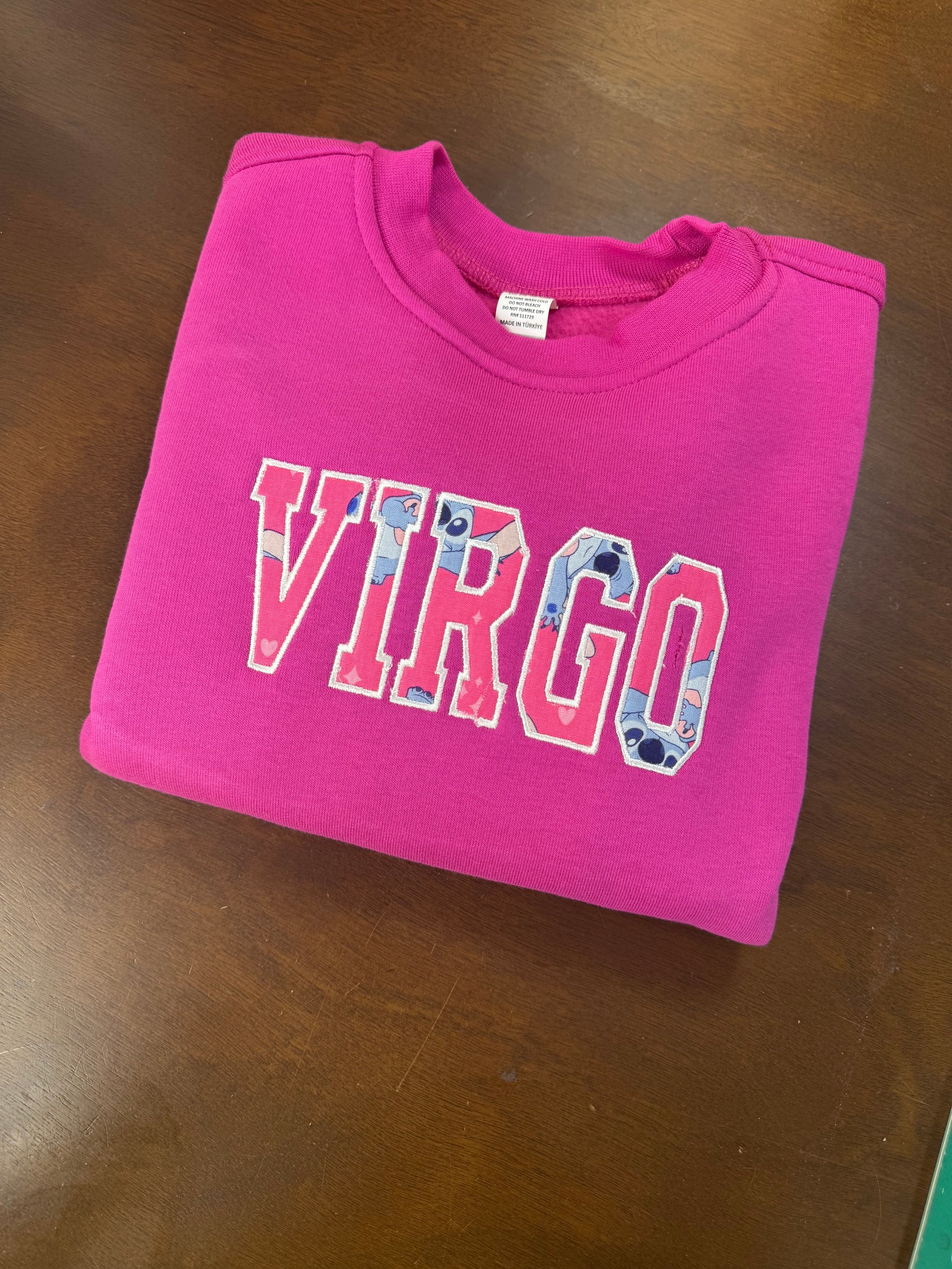 Youth Zodiac Embroidered Character Sweatshitt