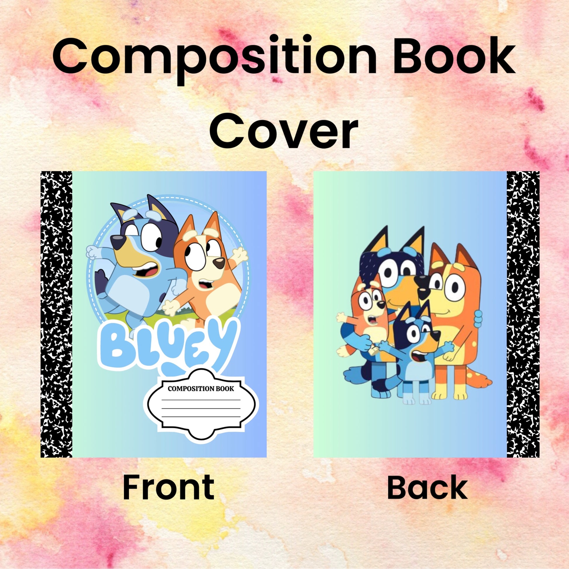 Bluey Composition book