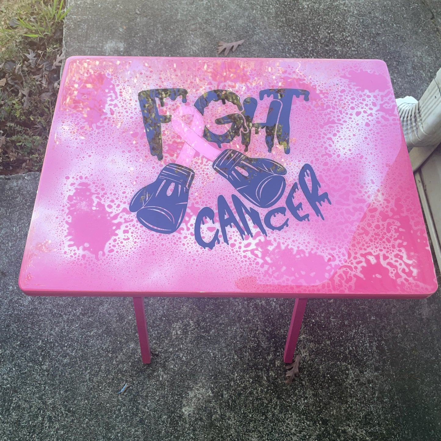 Fight Cancer Tv Tray