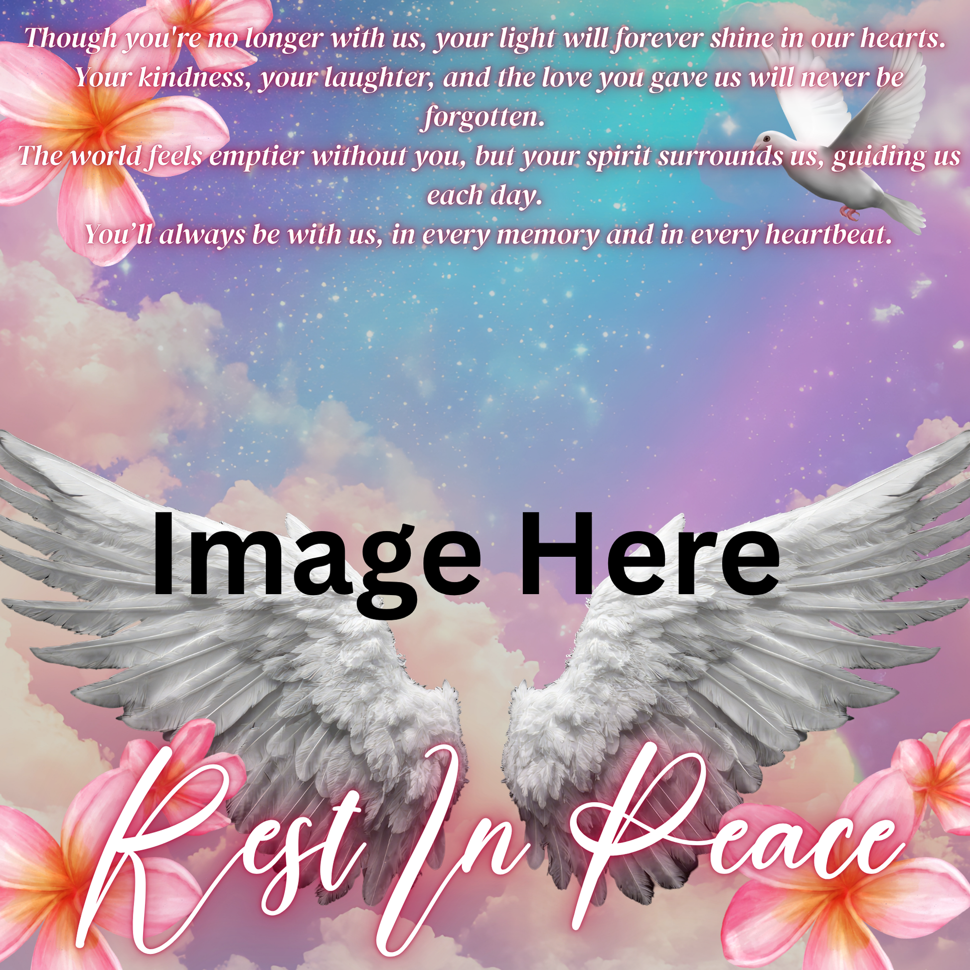 Memorial Pillow— One-Sided Design