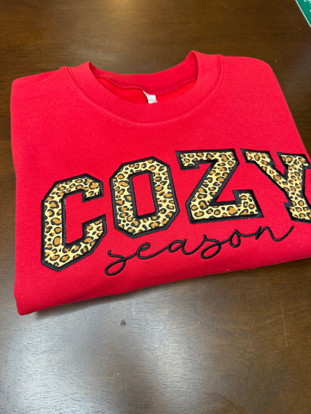 Cozy Season Embroidered Sweatshirt