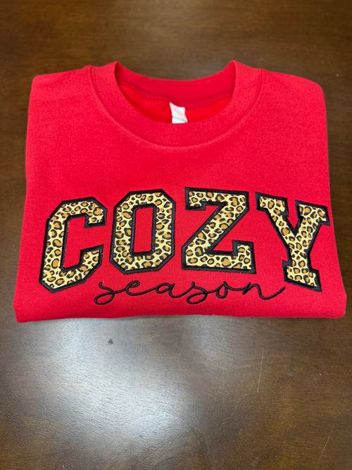 Cozy Season Embroidered Sweatshirt
