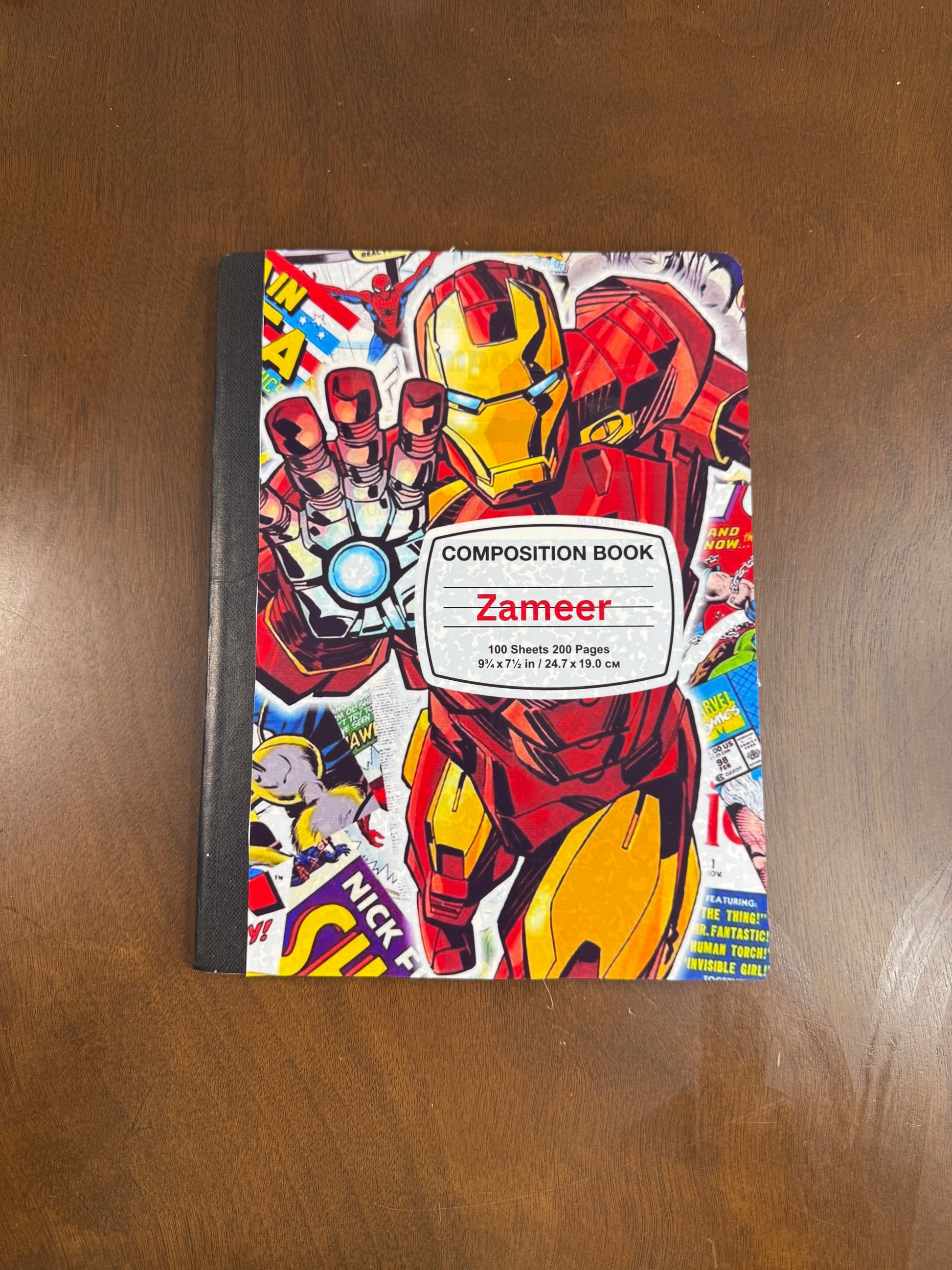 Marvel Comp Character (Front Cover Only)