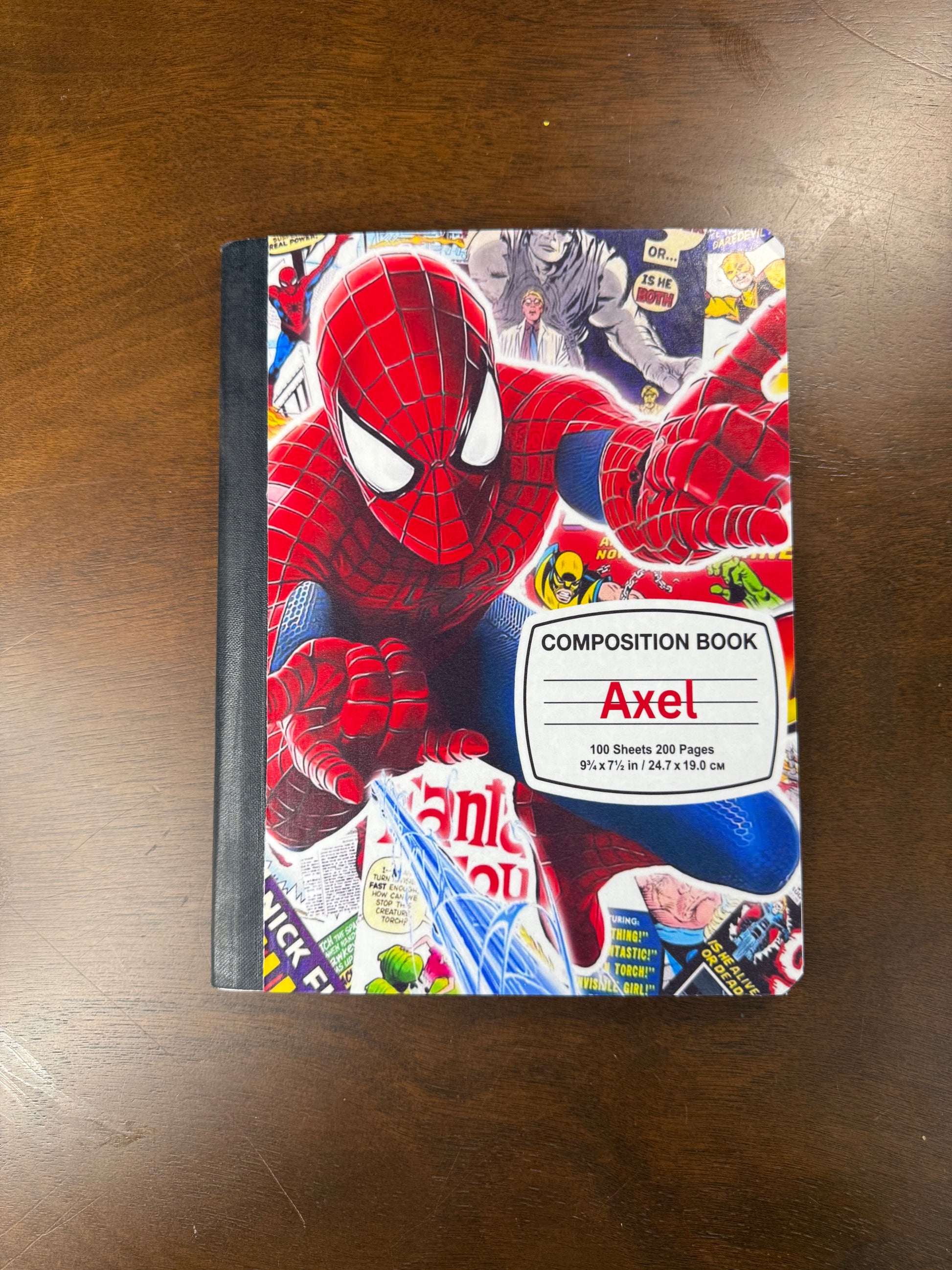 Marvel Comp Character (Front Cover Only)