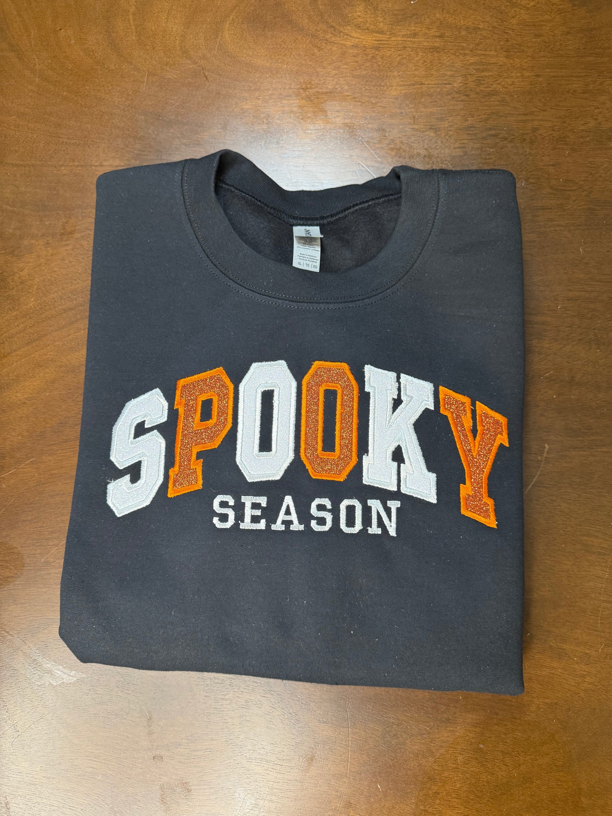 Embroidered Spooky Season Sweatshirt
