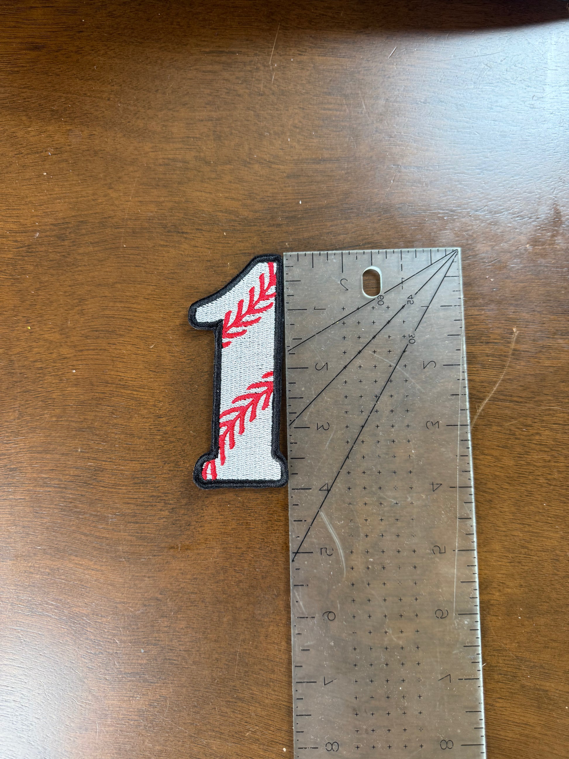 Embroidered Baseball Iron On Patch