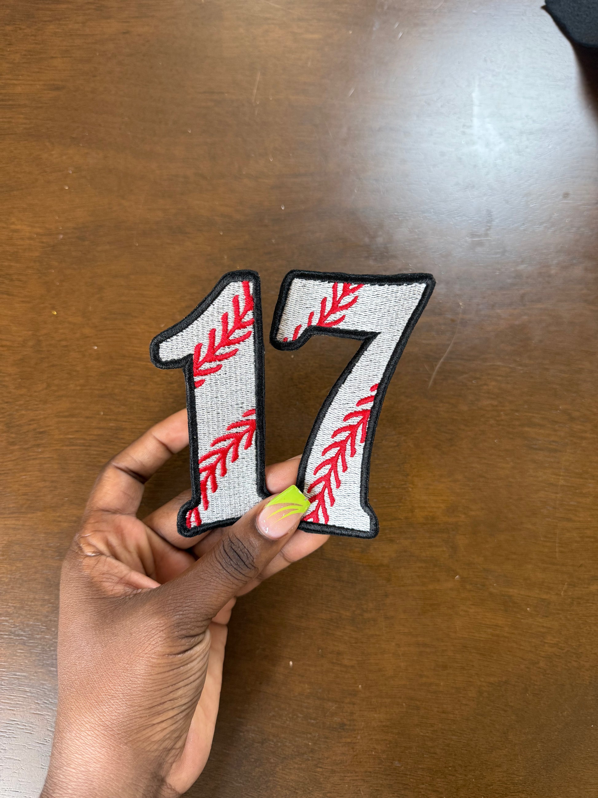 Embroidered Baseball Iron On Patch