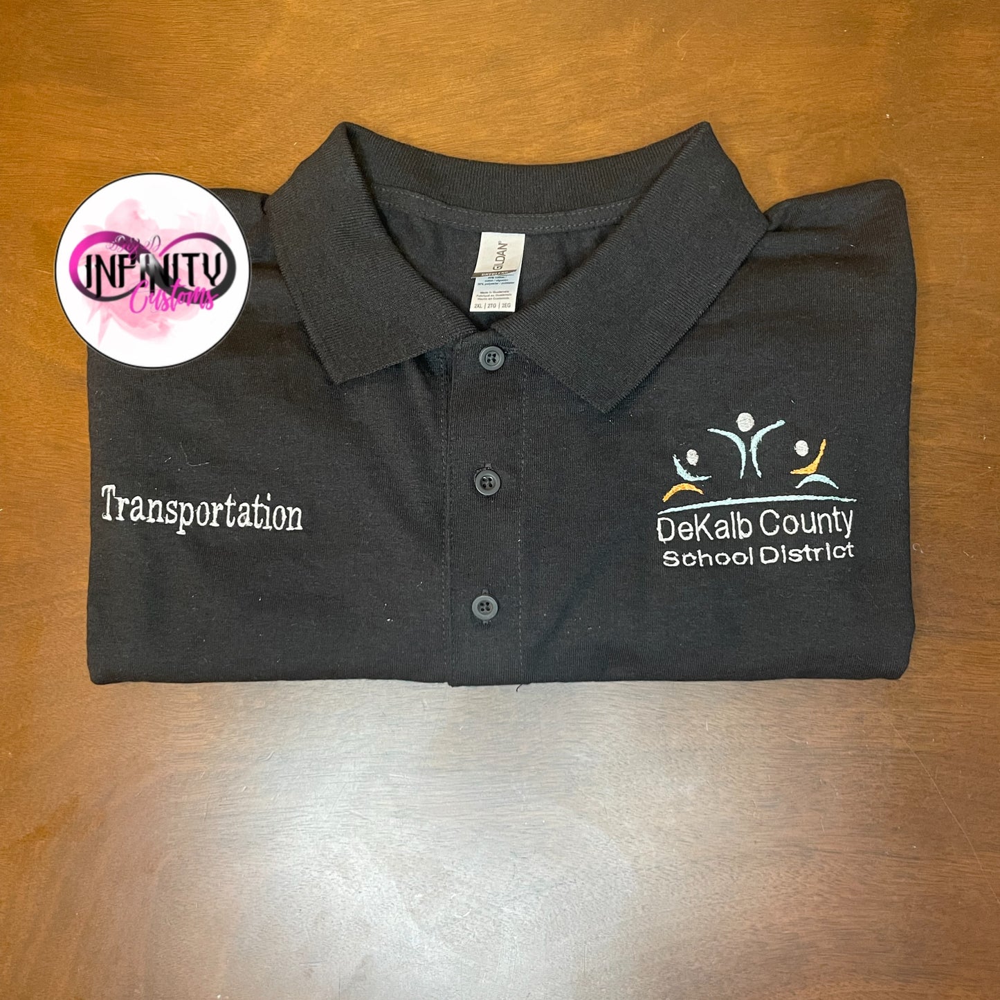 Dekalb School Collar Shirts Embroidered